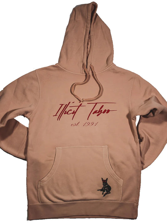 Illicit Taboo Dusty Hoodie in Pink