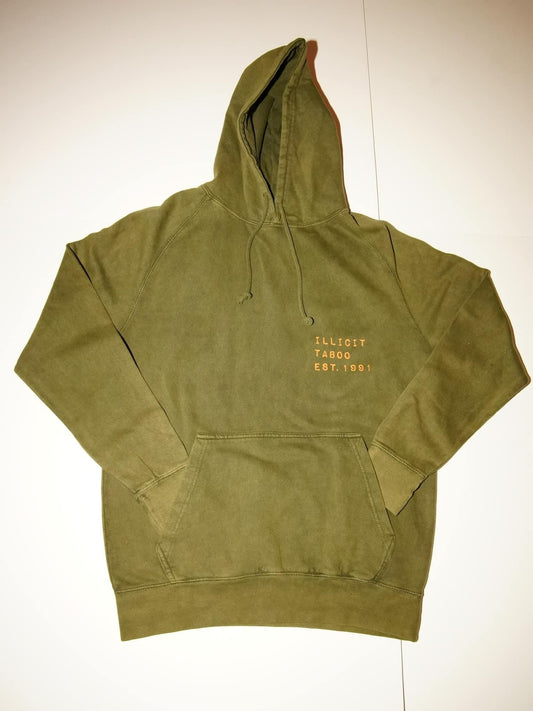 Olive Green Illicit Taboo Joggers and Hoodie Set