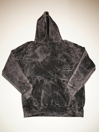 Stone Wash Black Illicit Taboo Jogger and Hoodie Set