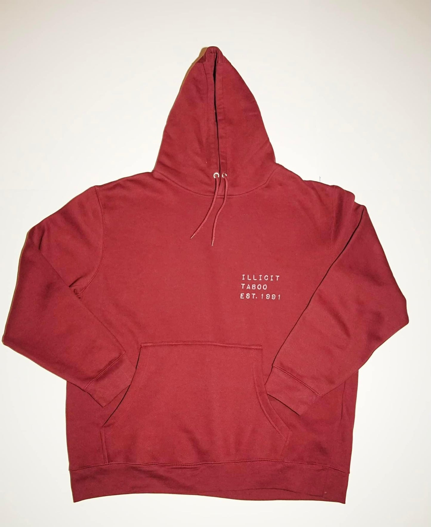 Maroon Illicit Taboo Jogger and Hoodie Set